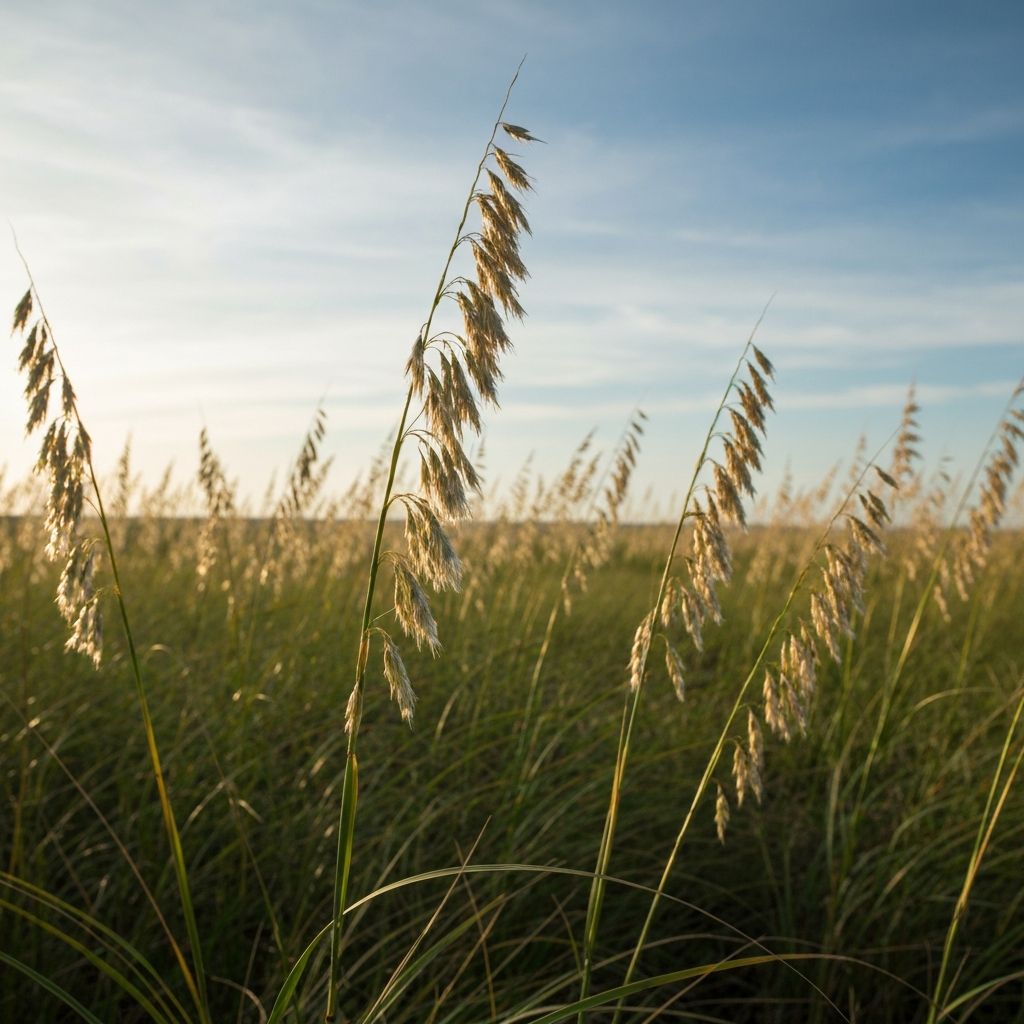 Inland Sea Oats with decorative drooping seed heads